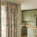 Cream Embroidered Jacobean Floral Curtains