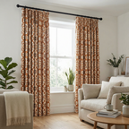 Brita Terracotta Linen Curtains