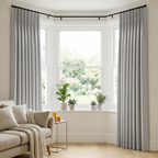 Fine Slub Weave Modern Curtains