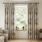 Magenta Floral Statement Curtains