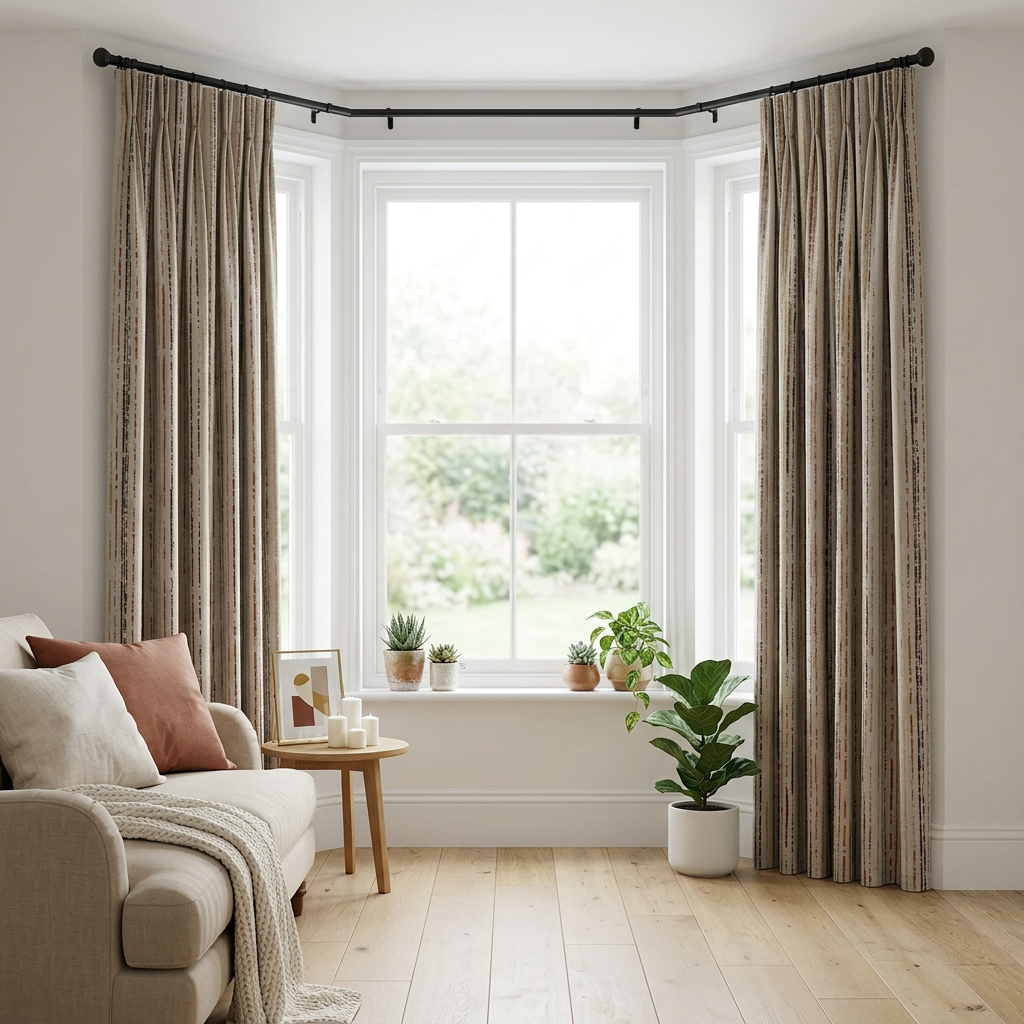 Metallic Stripe Curtains