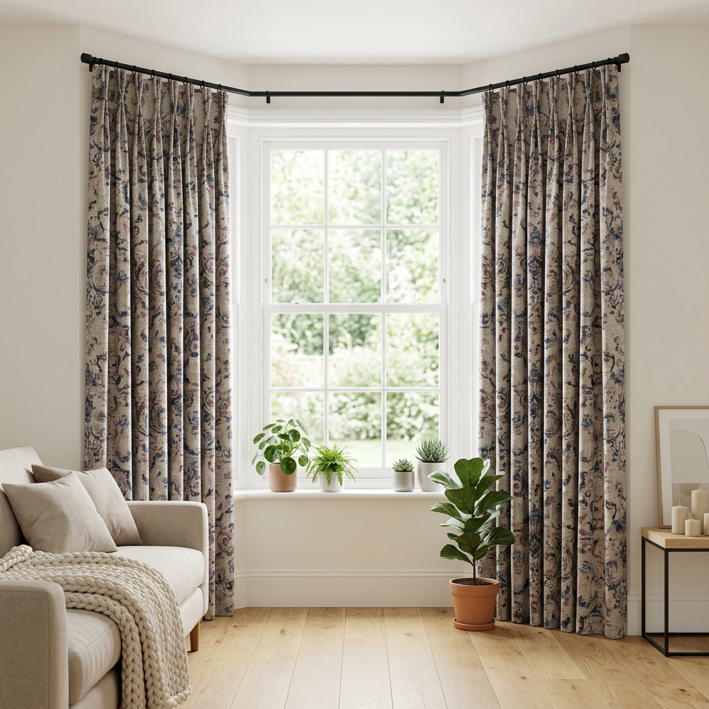 Blue Gobelin Curtains
