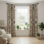 Bohemian Butterfly & Leaf Print Curtains