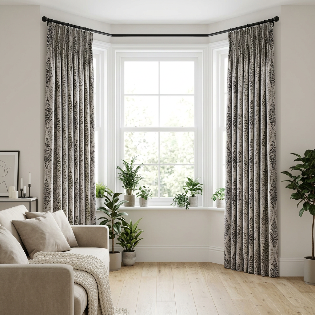 Sage Leaf Botanical Curtains