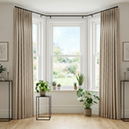 Natural Oatmeal Linen Look Textured Curtains