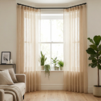 Modern Organic Textured Linen Curtains