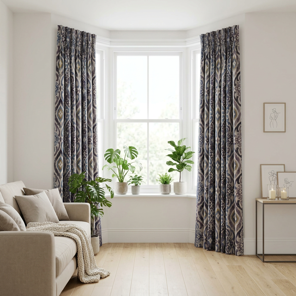 Moroccan Ikat Style Curtains