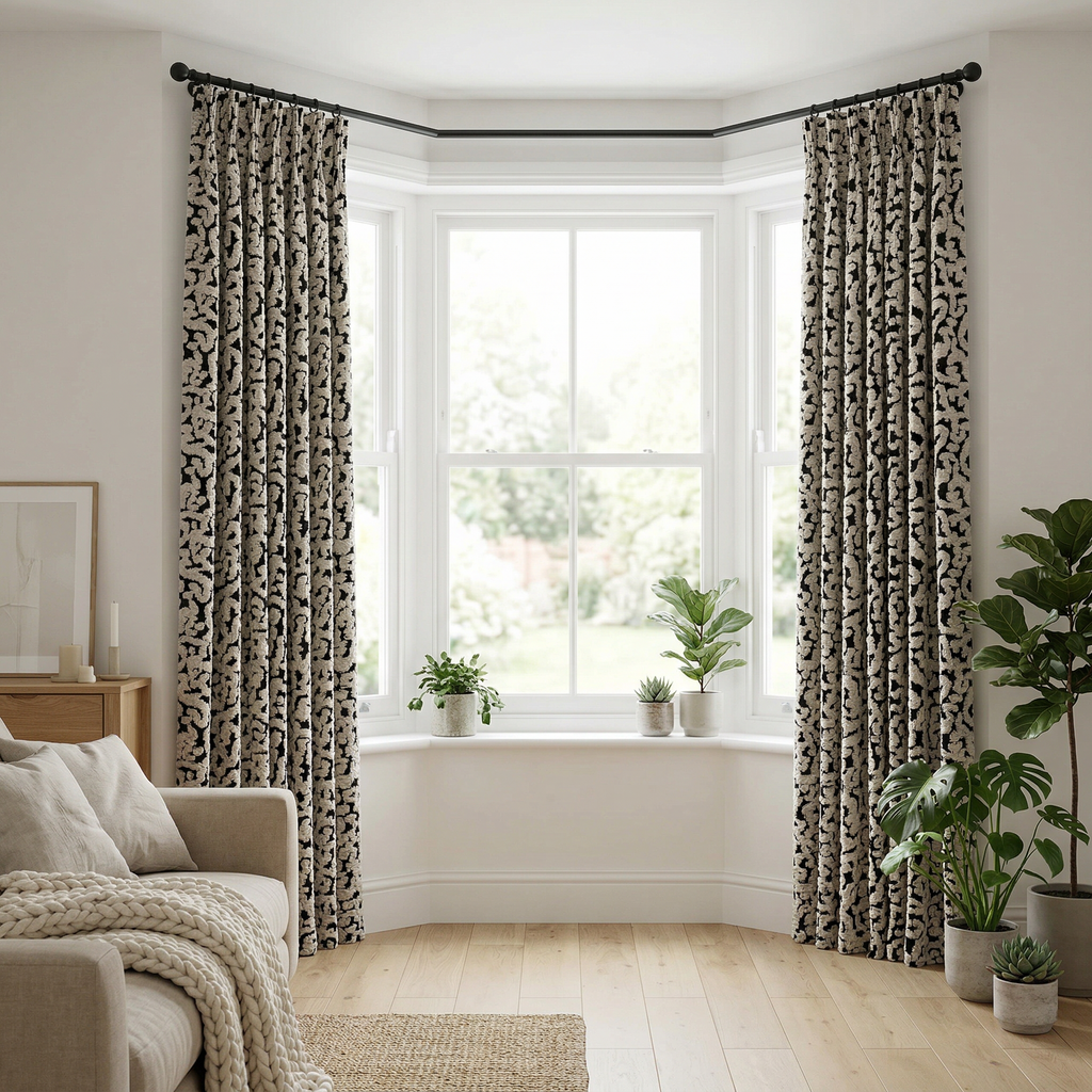 Abstract Squiggle Curtains