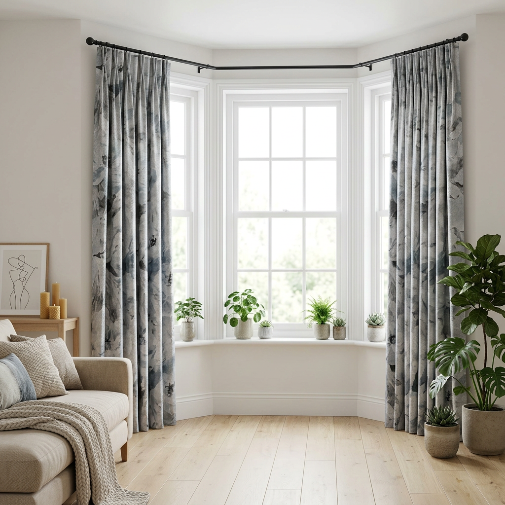 Watercolor Floral Curtains