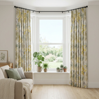 Tropical Palm Leaf Curtains