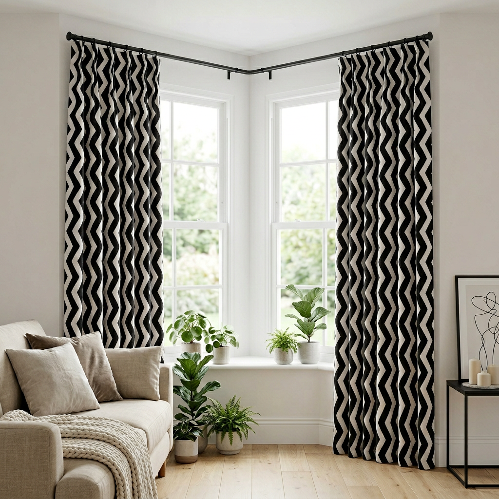 Zigzag Pattern Curtains