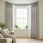 Minimalist Light Gray Fine Slub Weave Curtains