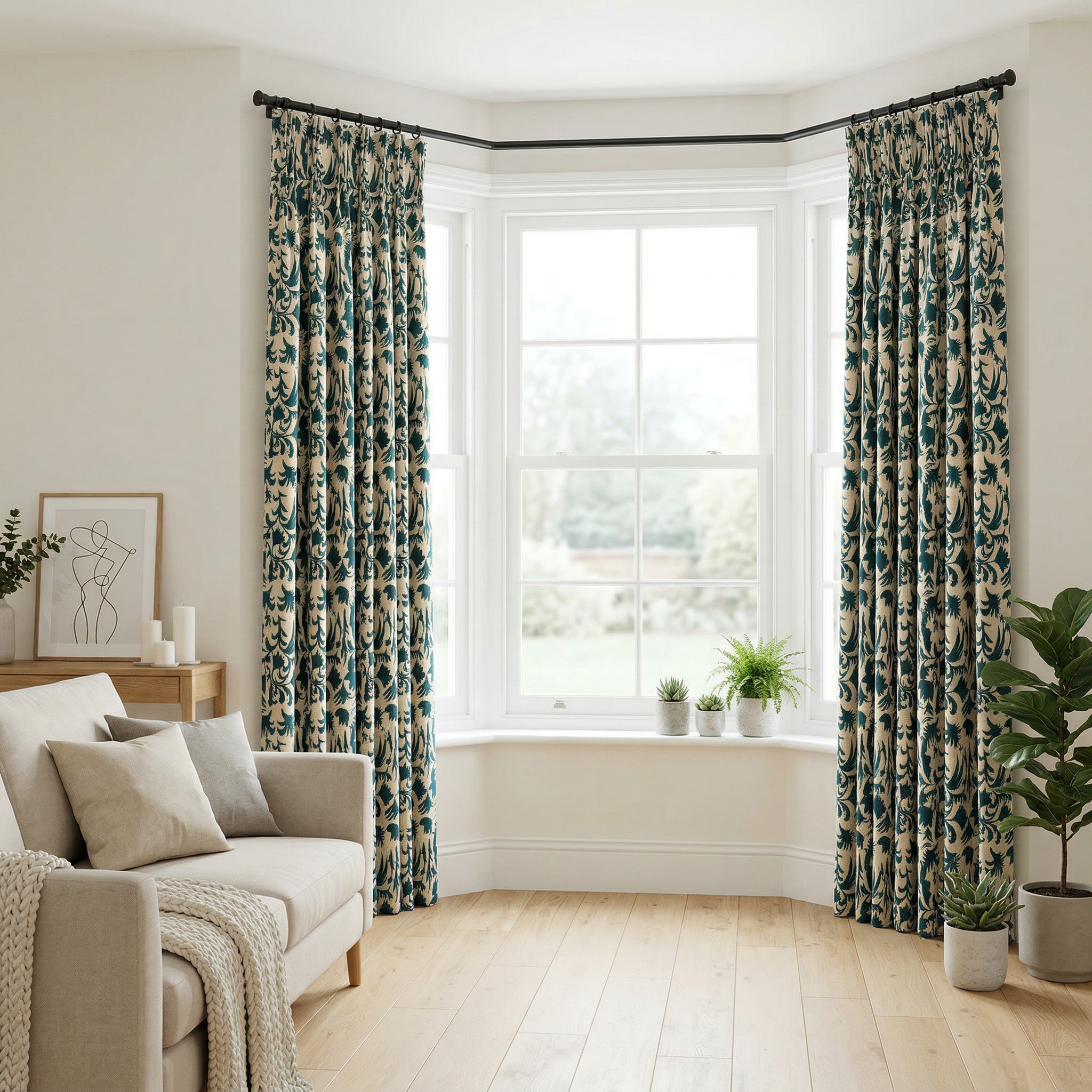 Vintage Flowers Curtains
