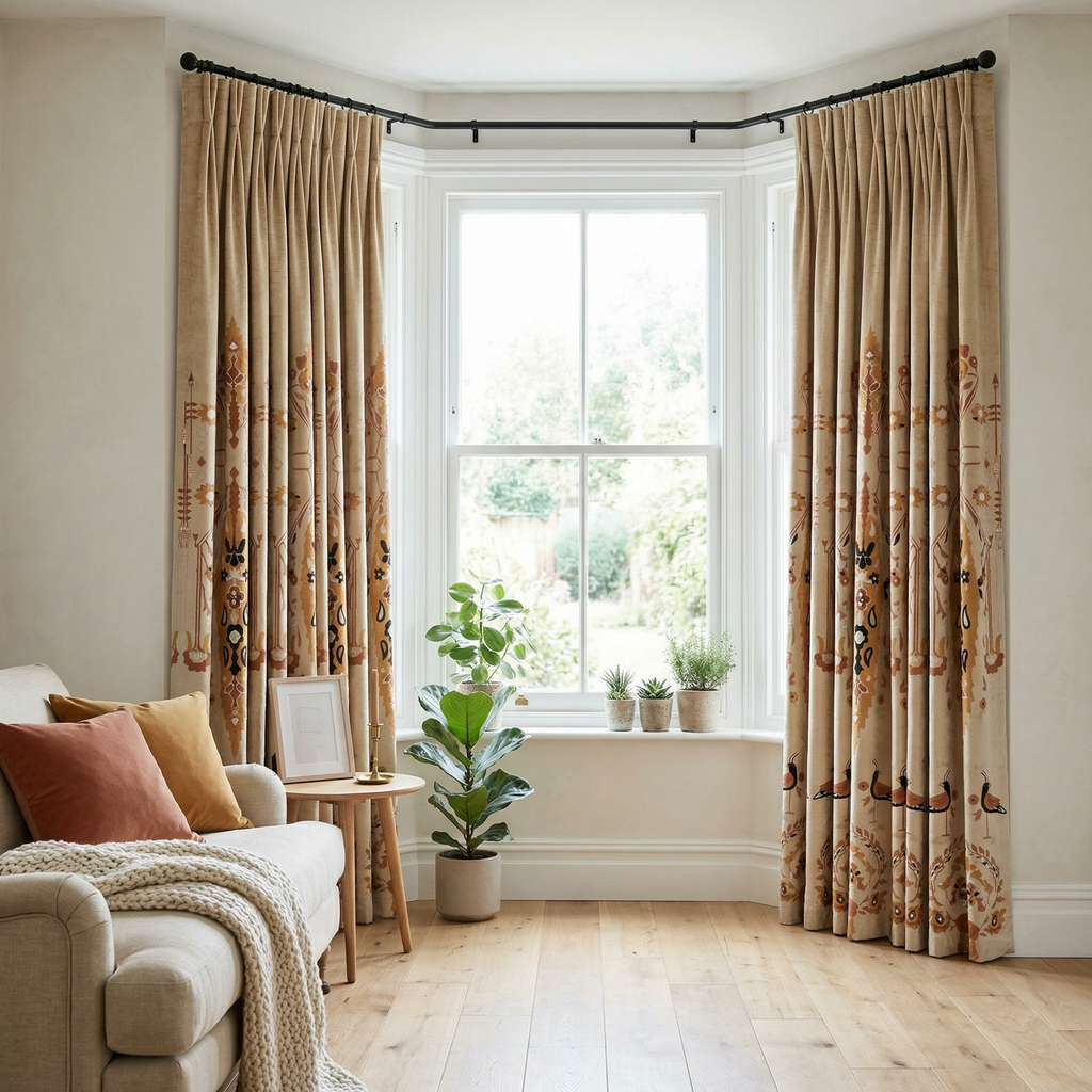 Ethnic Print Curtains