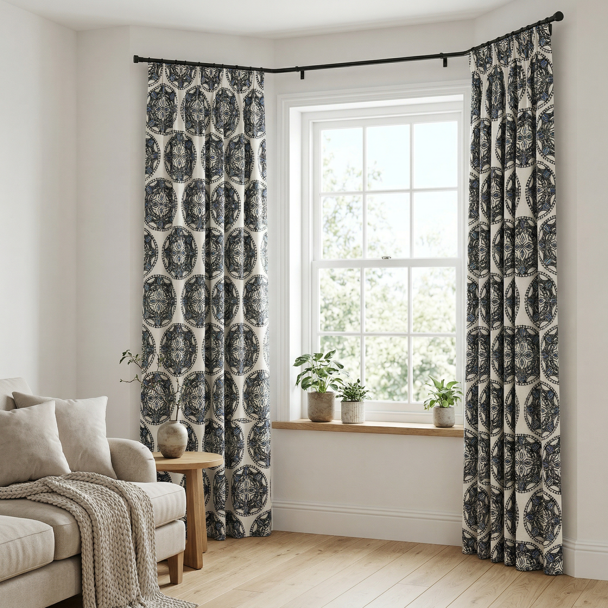 Mandala Pattern Curtains