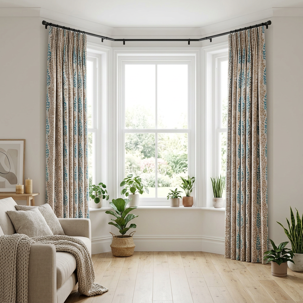 Sage Leaf Botanical Curtains