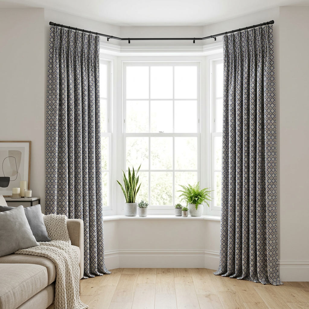 Classic Damask Pattern Curtains