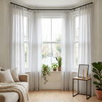 Vertical Stripe Linen Blend Cotton Curtains