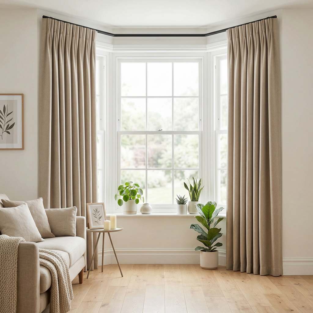 Fine Mesh Textured Tulle Semi Sheer Curtain