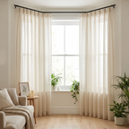 Luxury Shiny Fine Tulle Sheer Curtains