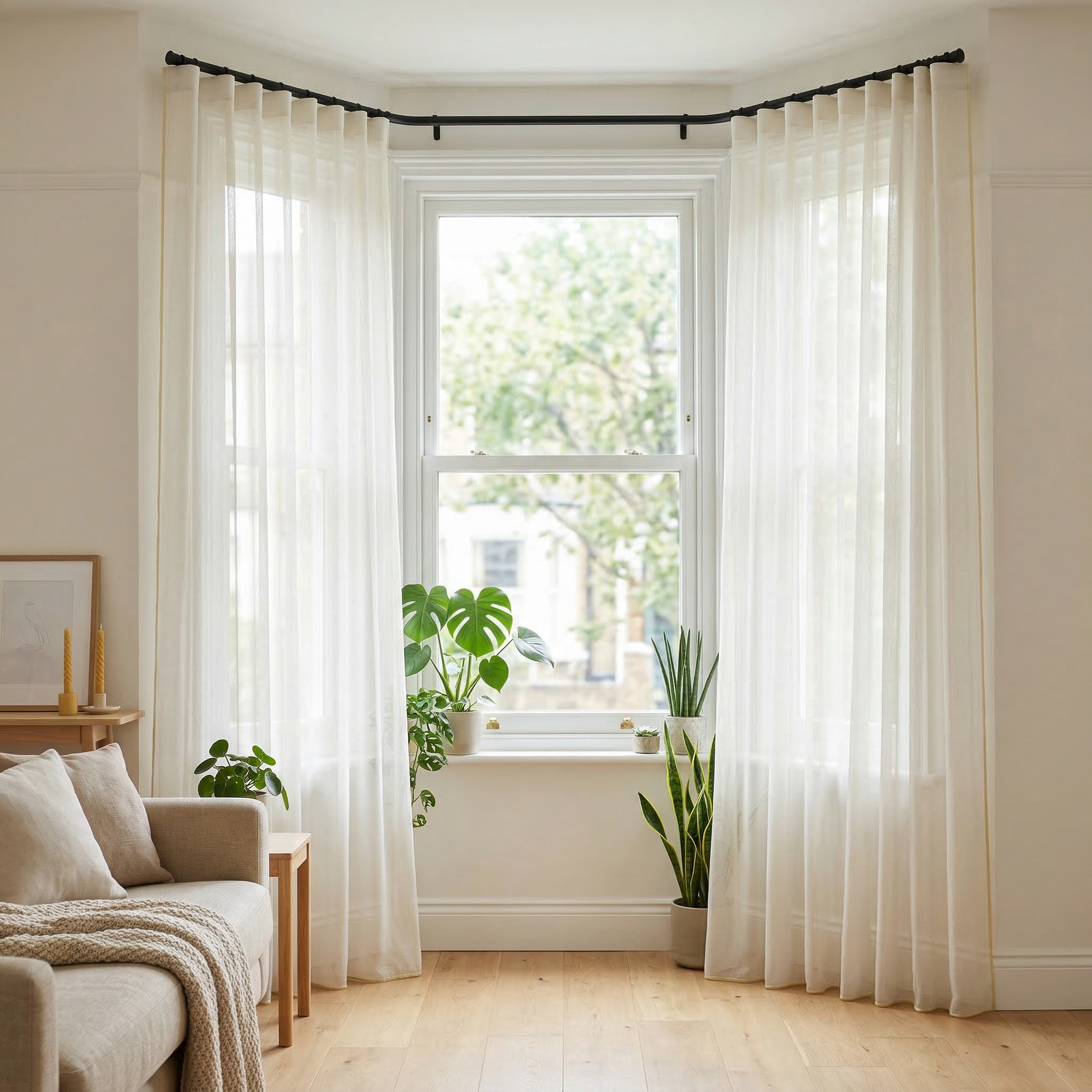 Luxury Pleated Sheer Tulle Curtains