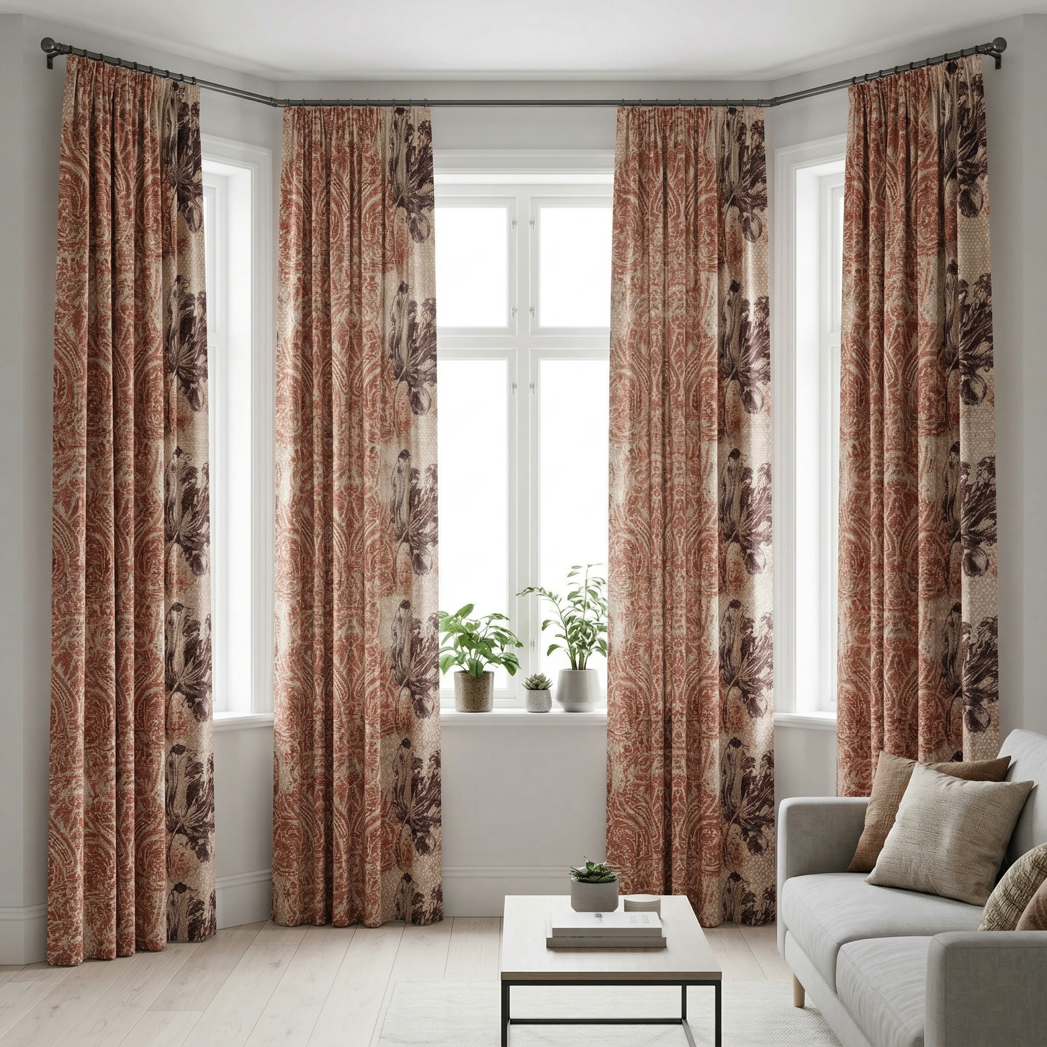 Vintage Ochre Curtains