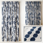 Navy Blue Dots Curtains
