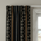 Contemporary Black And Gold Curtains