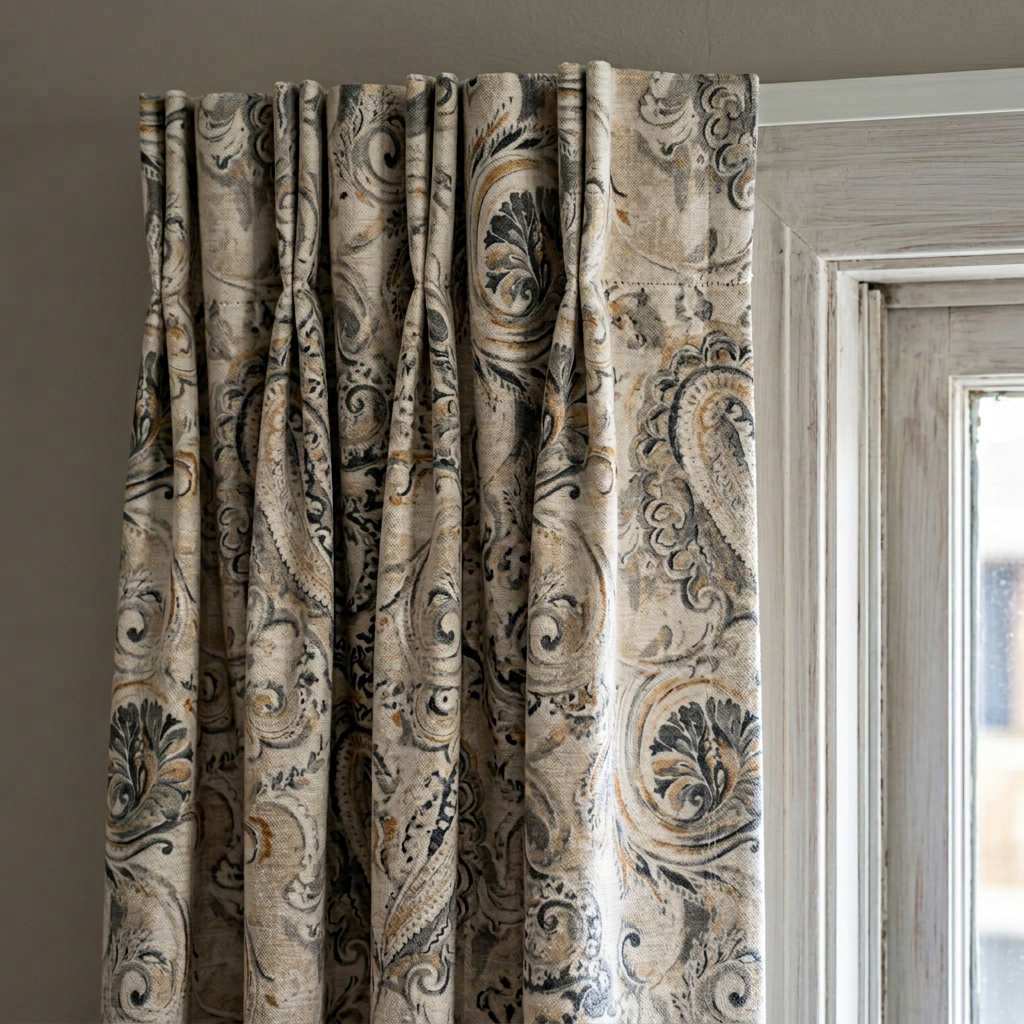 Traditional Scroll Curtains