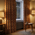 Brita Terracotta Linen Curtains