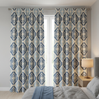 Geometric Diamond Pattern Curtains