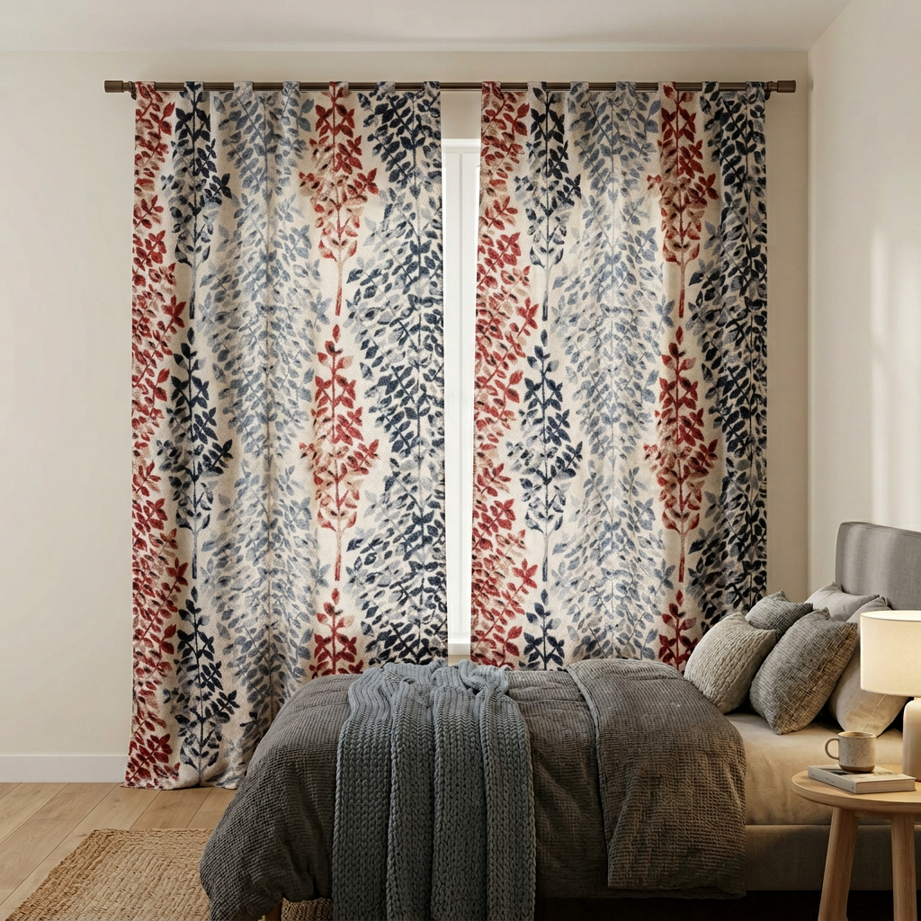 Sage Leaf Botanical Curtains