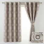 Scandinavian Geometric Jacquard Curtains