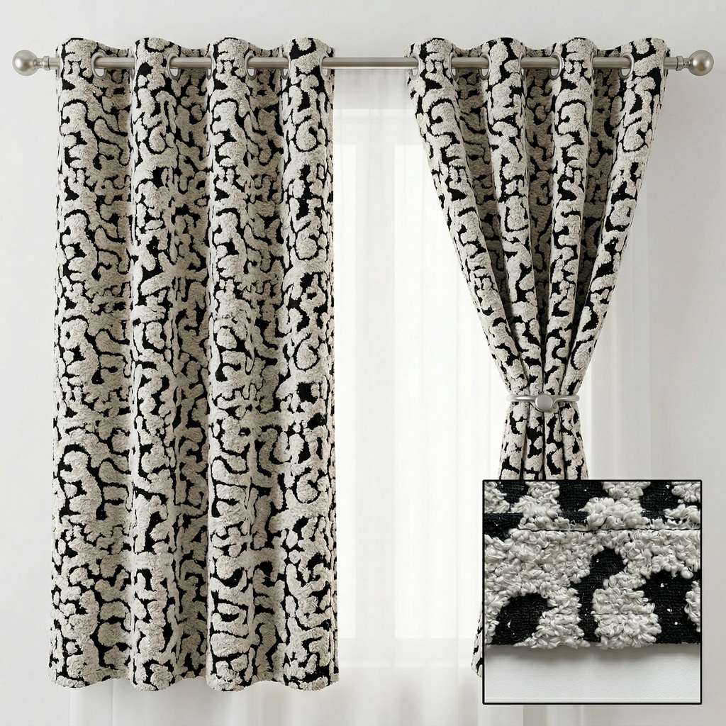 Abstract Squiggle Curtains