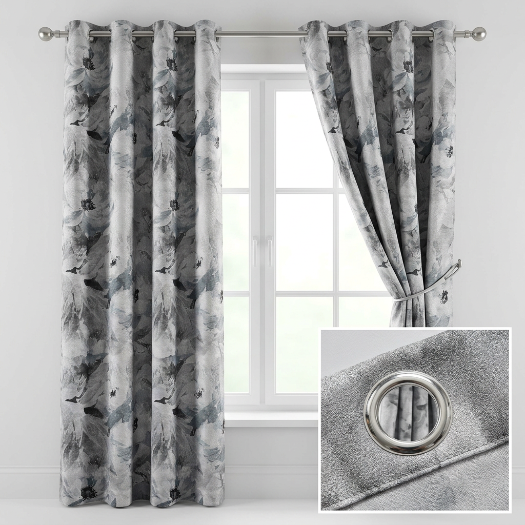 Watercolor Floral Curtains