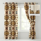 Geometrical Floral Curtains