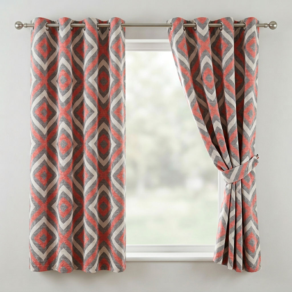 Geometric hexagon Curtains