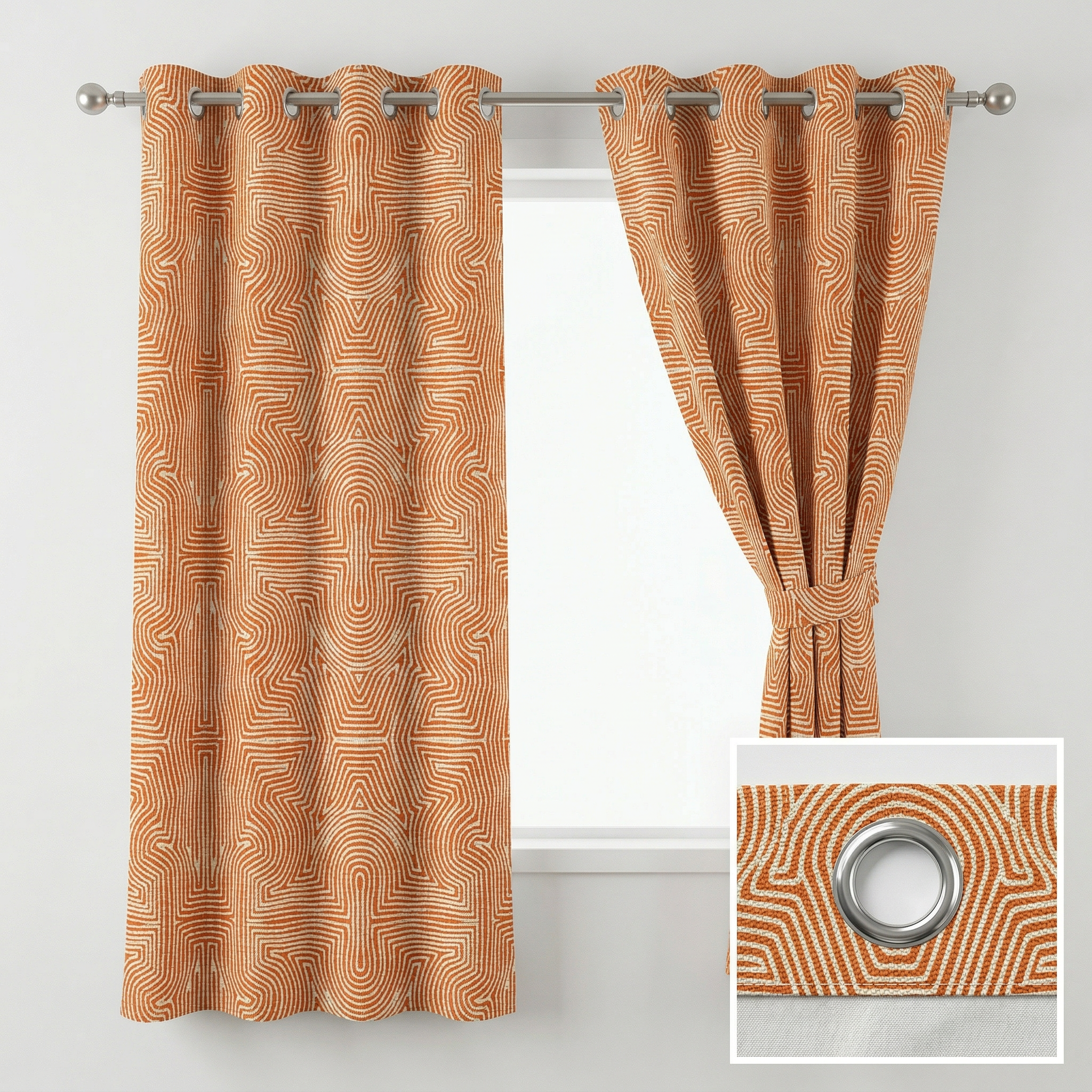Geometrical Jacquard Curtains