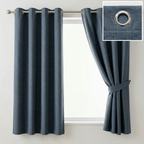 Fine Slub Weave Modern Curtains