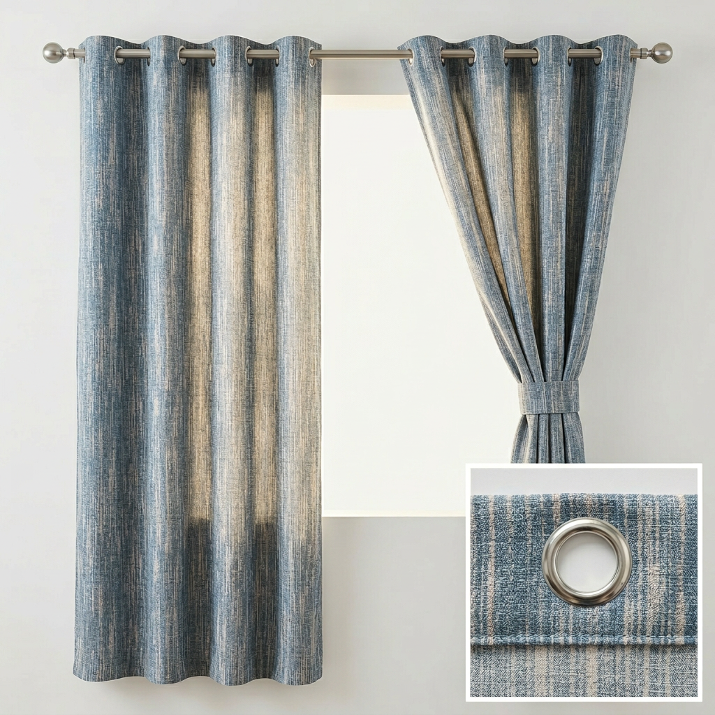 Textured Chenille Pattern Curtains