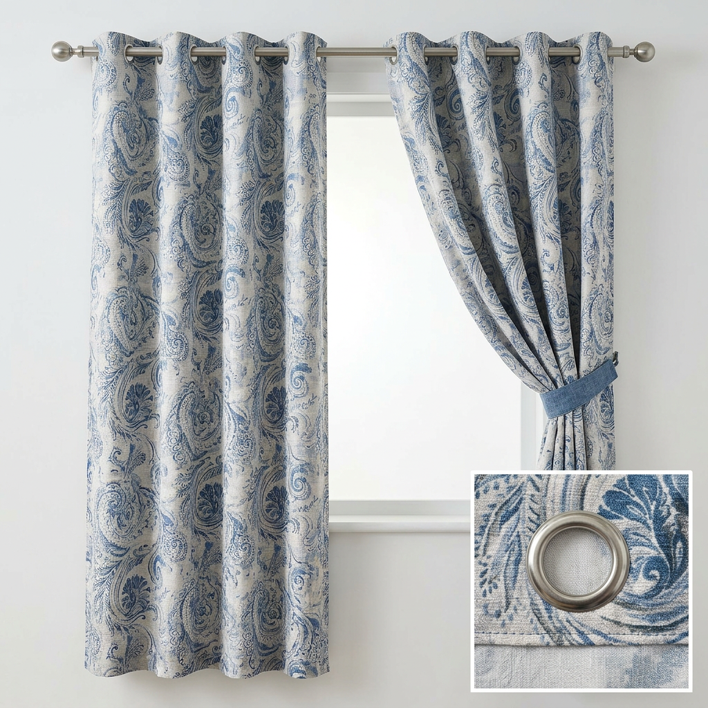 Traditional Scroll Curtains