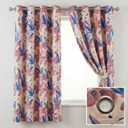 Abstract Floral Pattern Curtains