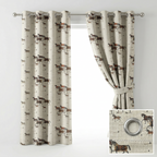 Wild Brown Horses Curtains