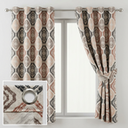 Geometric Diamond Pattern Curtains