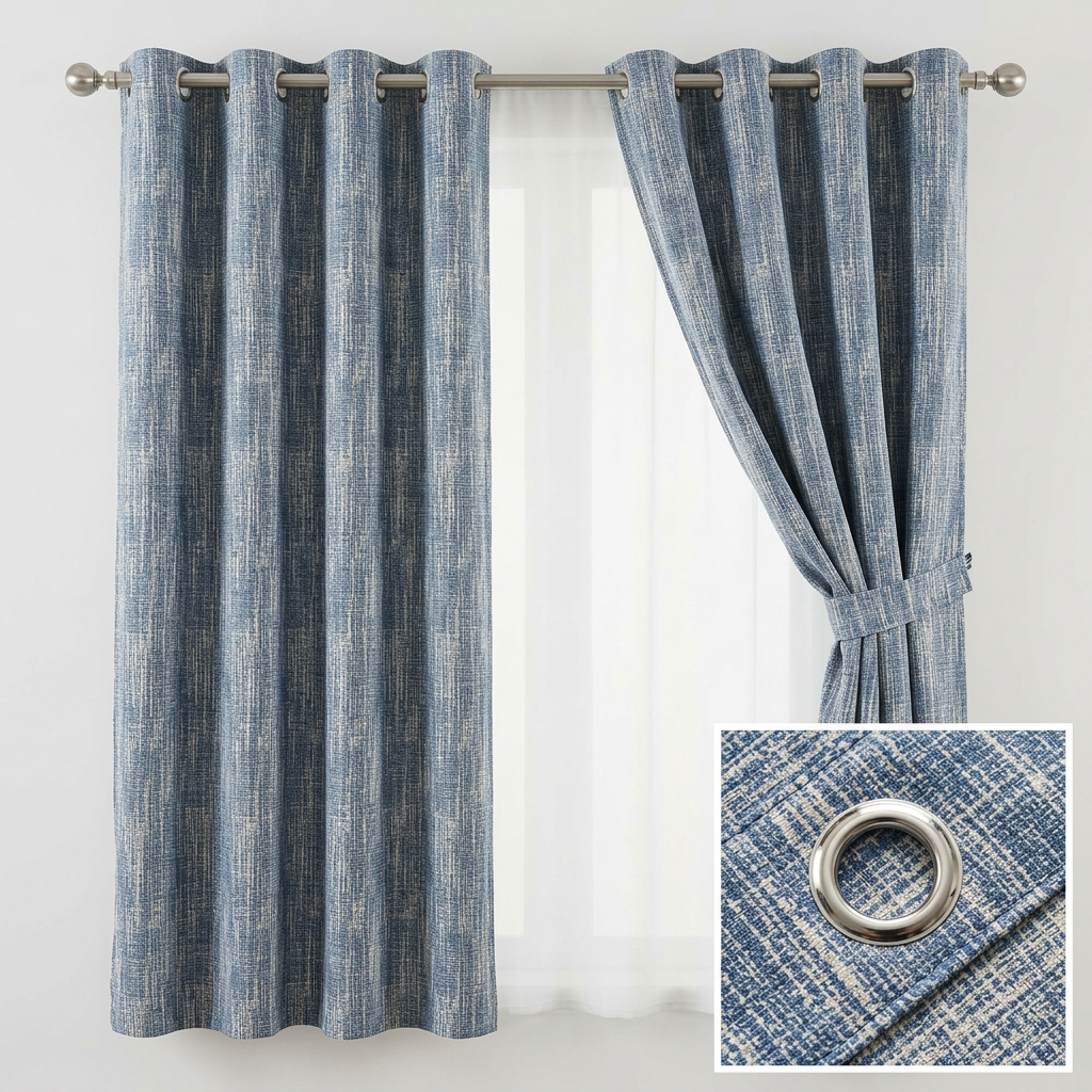 Textured Chenille Pattern Curtains