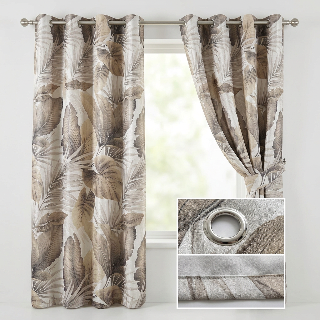 Tropical Botanical Curtains