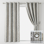Metallic Stripe Curtains