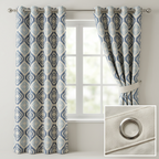 Geometric Diamond Pattern Curtains