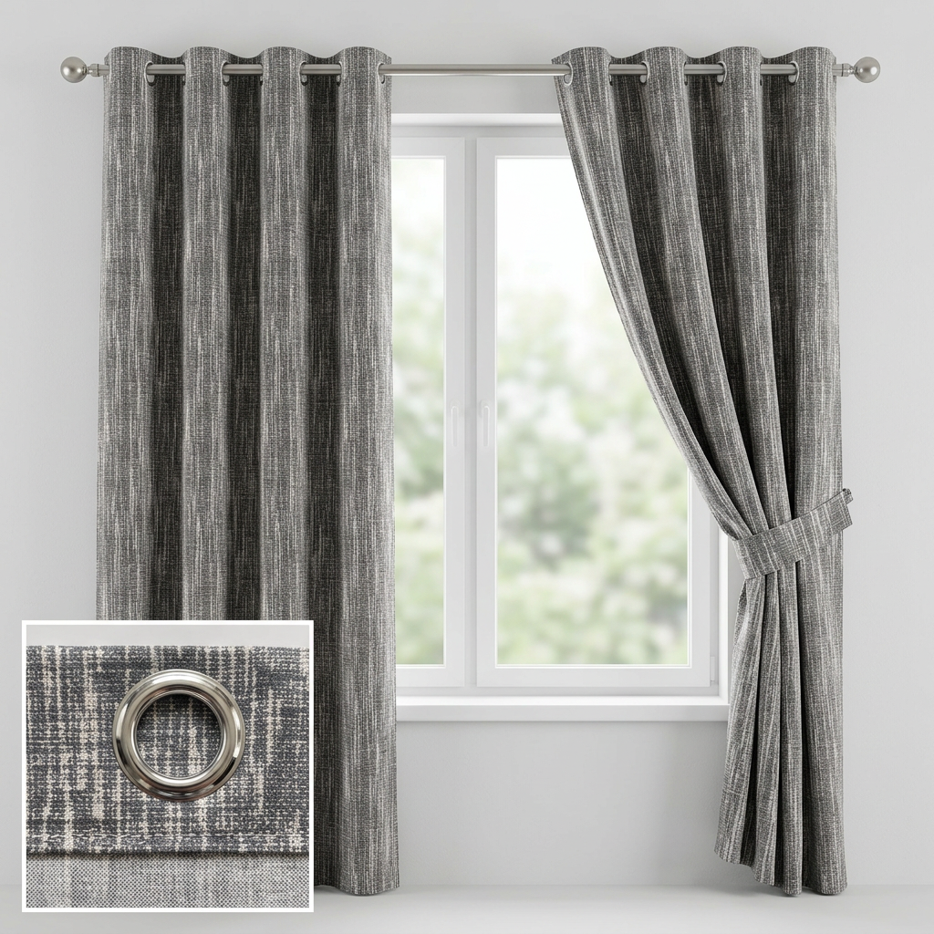 Textured Chenille Pattern Curtains