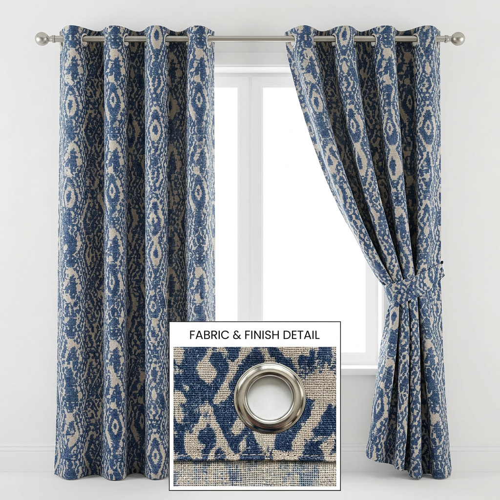 Ikat Fabric Curtains